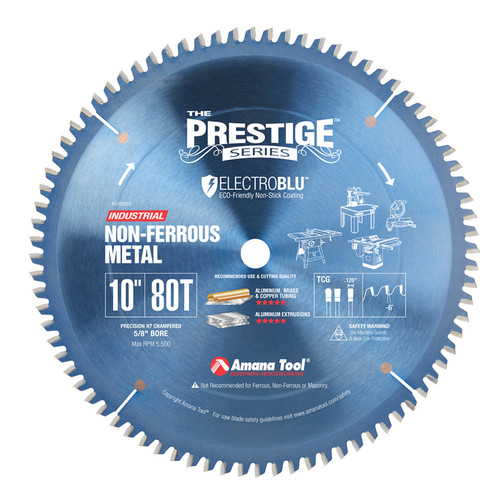 510801C Electro-Blu Carbide Tipped Prestige Aluminum and Non-Ferrous Metals Saw