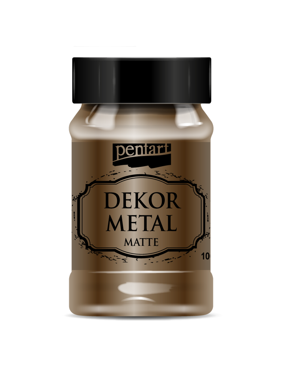 Dark Brown Acrylic Paint Matte Mixed Media Pentart 100ml 