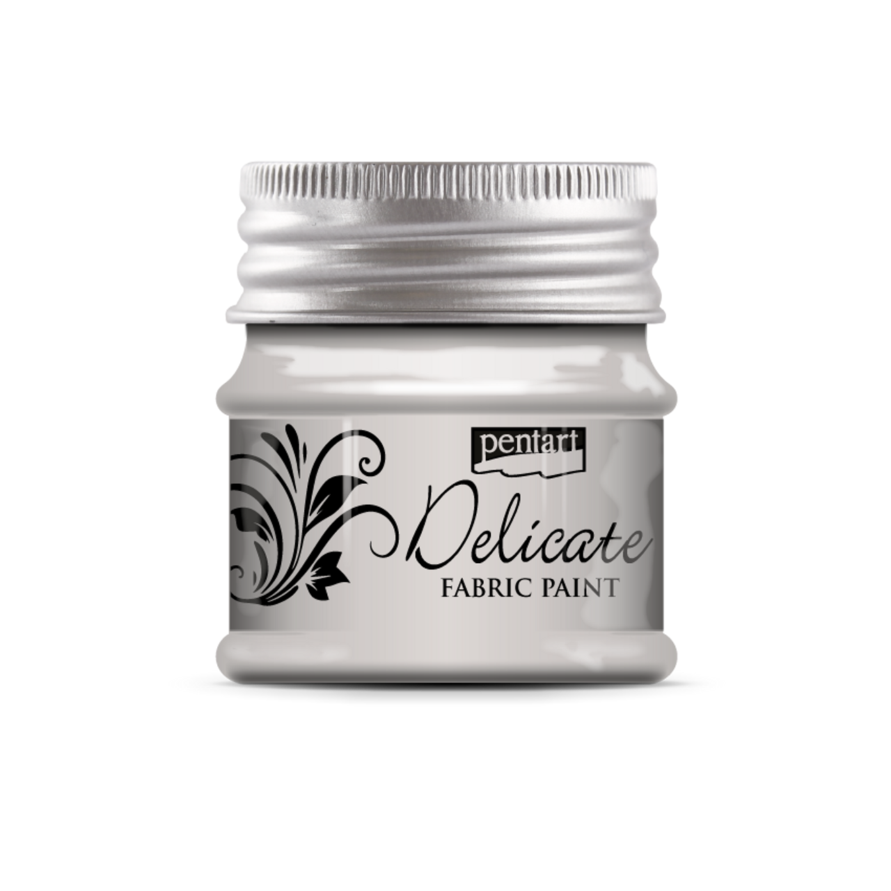 Pentart Delicate 50ml Silver Fabric & Leather Craft Paint - TH Decor