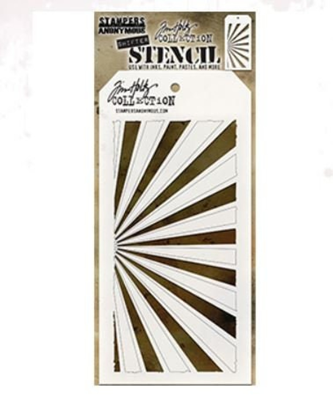 Tim Holtz Shifter Rays 4.125x8.5 Layered Stencil - TH Decor