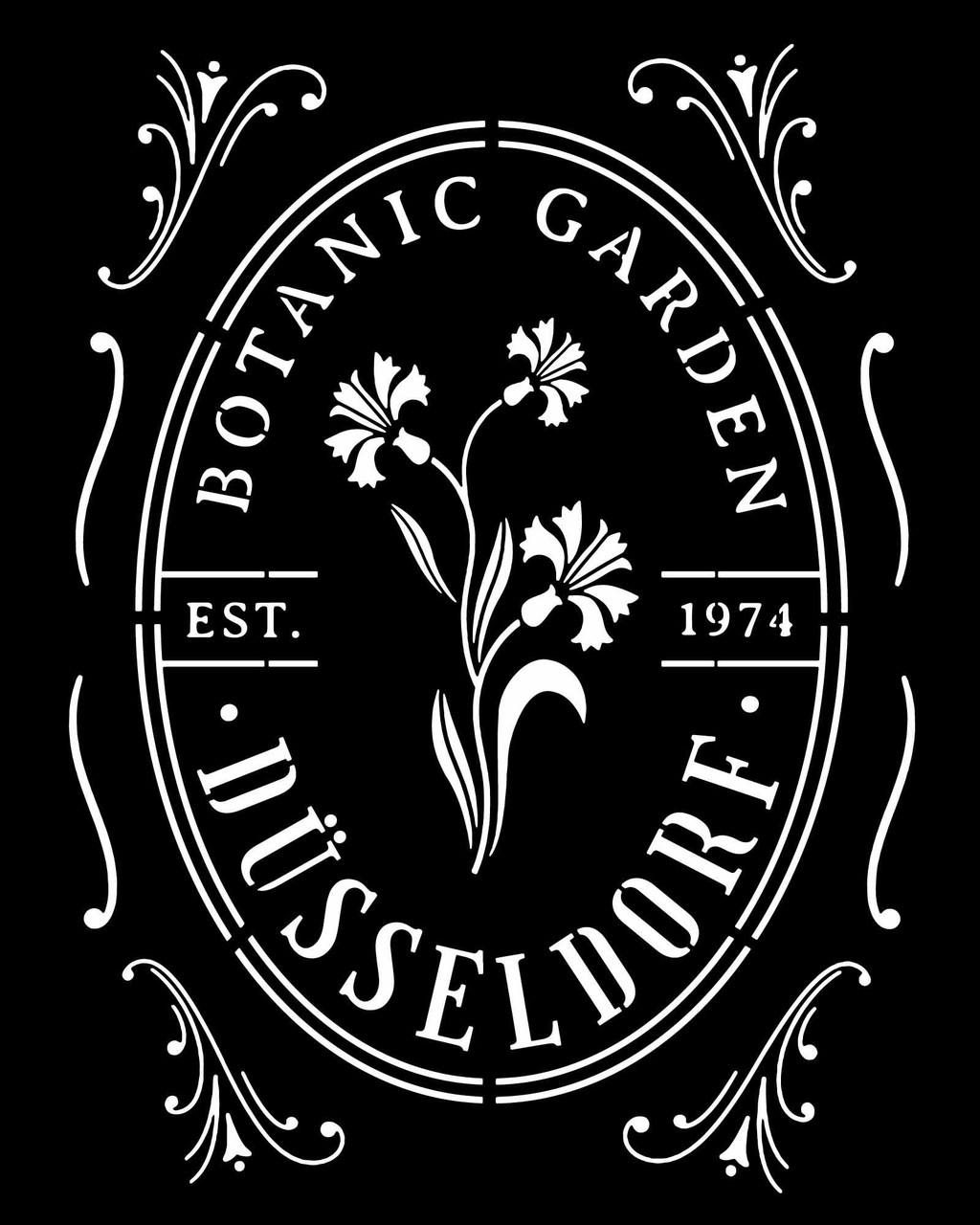 Decoupage Queen Botanic Garden Stencil A4