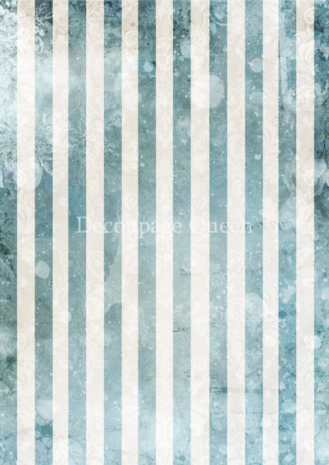 Decoupage Queen Fairy Tale Stripes A4 Rice Paper