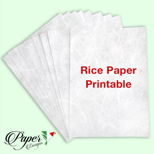 Paper Designs White / Blank A4 Decoupage Rice Paper