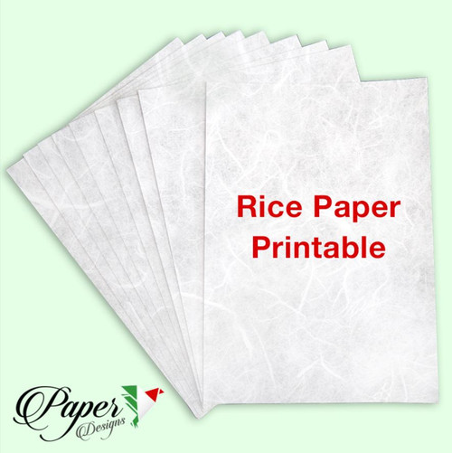 Paper Designs White / Blank A3 Decoupage Rice Paper