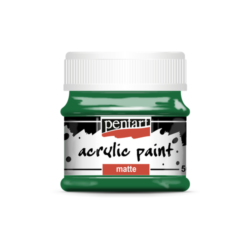 Pentart 50ml Green Matte Acrylic Paint