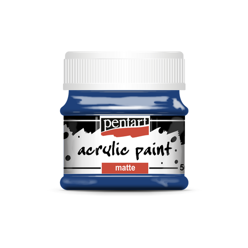 Pentart 50ml Dark Blue Matte Acrylic Paint