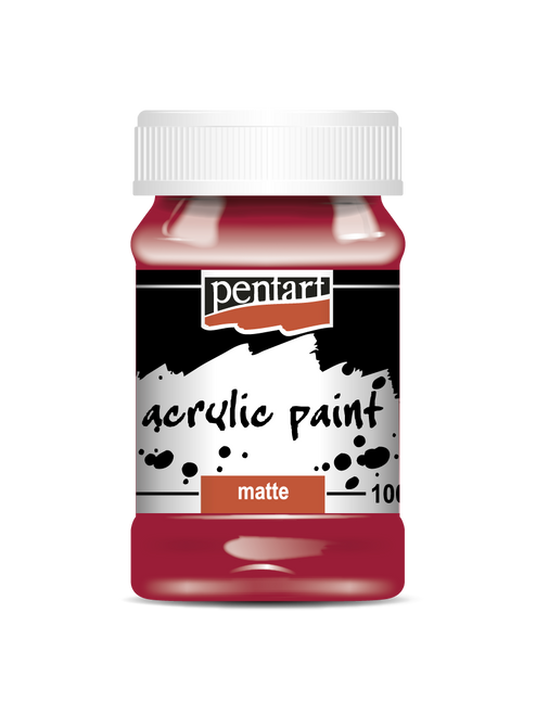 Pentart 100ml Red Wine Matte Acrylic Paint
