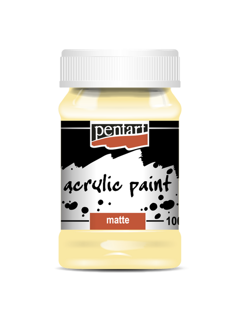 Pentart 100ml White Coffee Matte Acrylic Paint