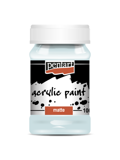 Pentart 100ml Ice Blue Matte Acrylic Paint