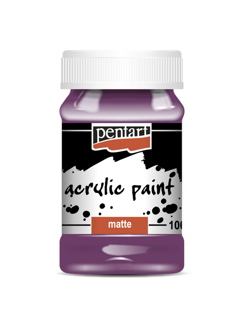 Pentart 100ml Purple Matte Acrylic Paint