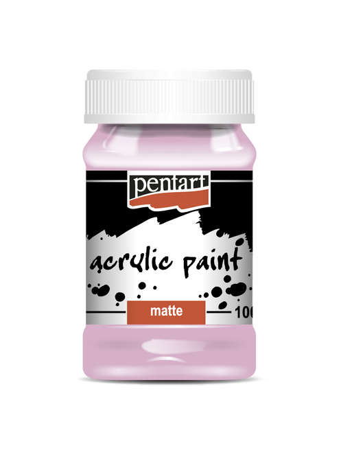 Pentart 100ml Rose Matte Acrylic Paint