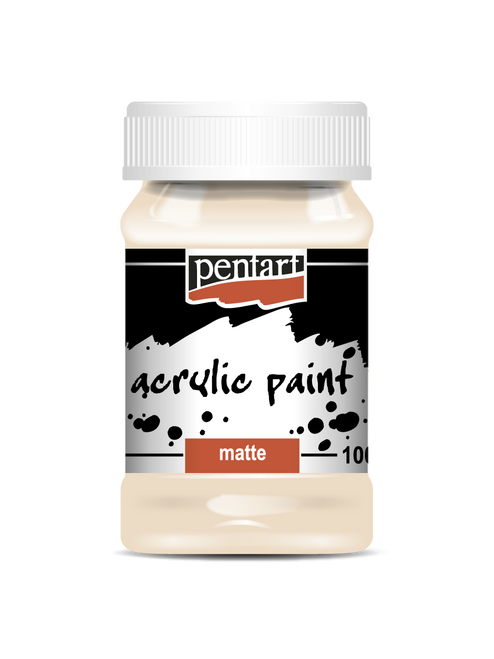 Pentart 100ml Beige Matte Acrylic Paint