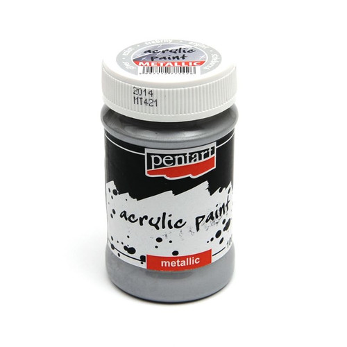 Pentart 100ml White Matte Acrylic Paint - TH Decor