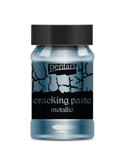 Pentart 100ml Silvery Blue Cracking Texture Paste