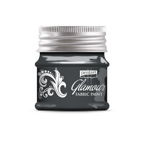 Pentart Glamour 50ml Old Silver Fabric & Leather Craft Paint