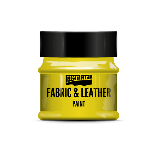 Pentart 50ml Yellow Fabric & Leather Craft Paint