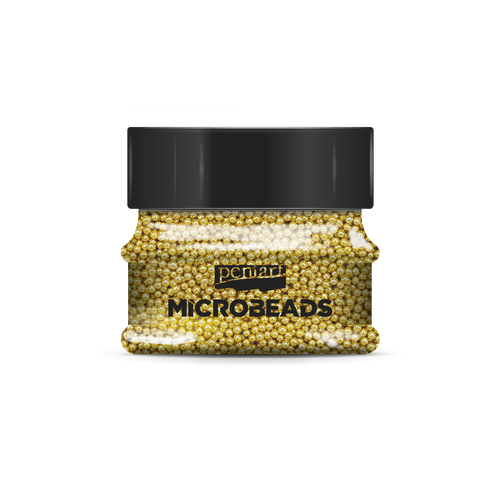 Pentart 40g 0.8-1mm Gold Glass Microbeads