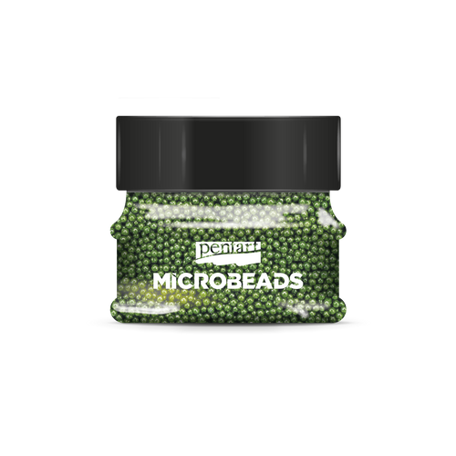 Pentart 40g 0.8-1mm Green Glass Microbeads