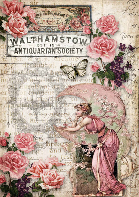 Decoupage Queen Antiquarian Society A3 Rice Paper