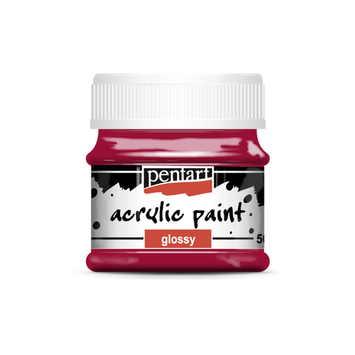 Pentart 50ml Red Wine Glossy Acrylic Paint