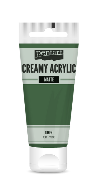 Pentart 60ml Green Creamy Matte Acrylic Paint