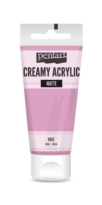 Pentart 60ml Rose Creamy Matte Acrylic Paint