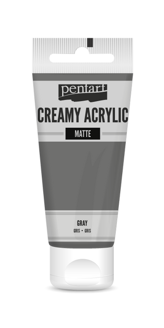 Pentart 60ml Gray Creamy Matte Acrylic Paint