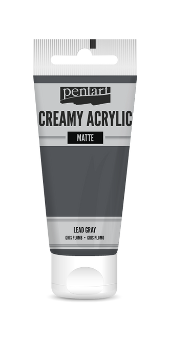 Pentart 60ml Lead Gray Creamy Matte Acrylic Paint