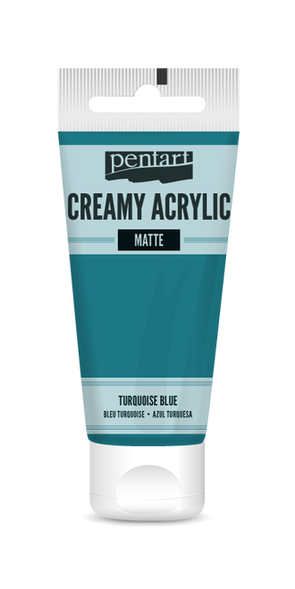 Pentart 60ml Turquoise Blue Creamy Matte Acrylic Paint