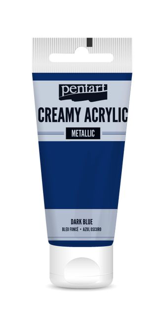 Pentart 60ml Dark Blue Creamy Semi-gloss Acrylic Paint