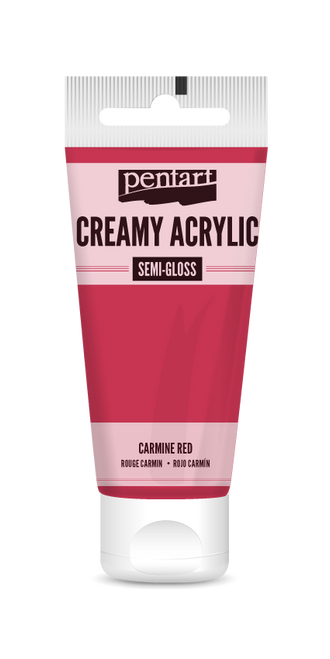 Pentart 60ml Carmine Red Creamy Semi-gloss Acrylic Paint