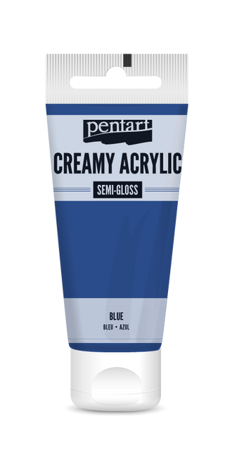 Pentart 60ml Blue Creamy Semi-gloss Acrylic Paint