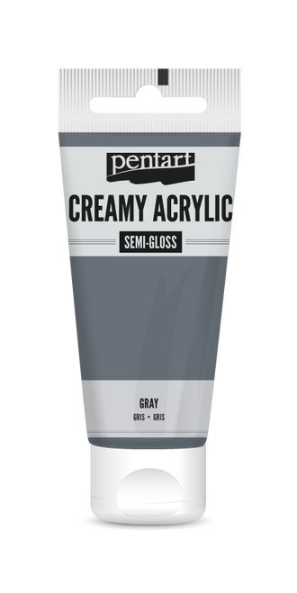 Pentart 60ml Gray Creamy Semi-gloss Acrylic Paint