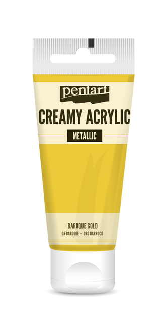 Pentart 60ml Baroque Gold Creamy Metallic Acrylic Paint