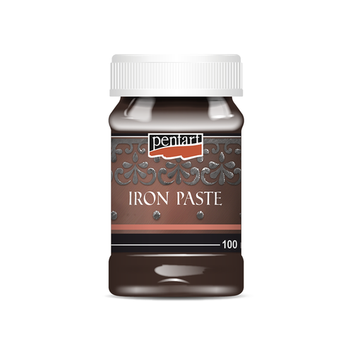 Pentart 100ml Red-Brown Iron Texture Paste