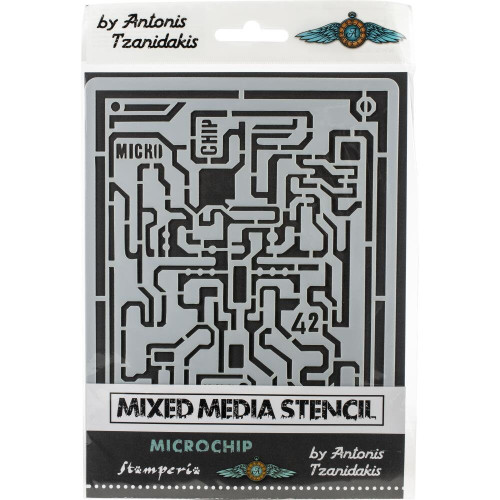 Stamperia Microchip 6"x8" Thick Stencil