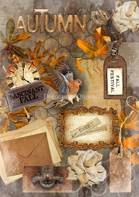 Decoupage Queen Sweet Autumn A4 Rice Paper