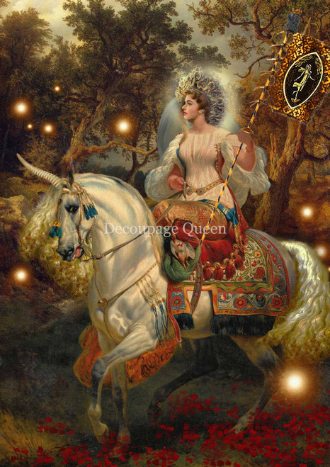 Decoupage Queen Howard David Johnson - Ye Fairie Queen A2 Rice Paper