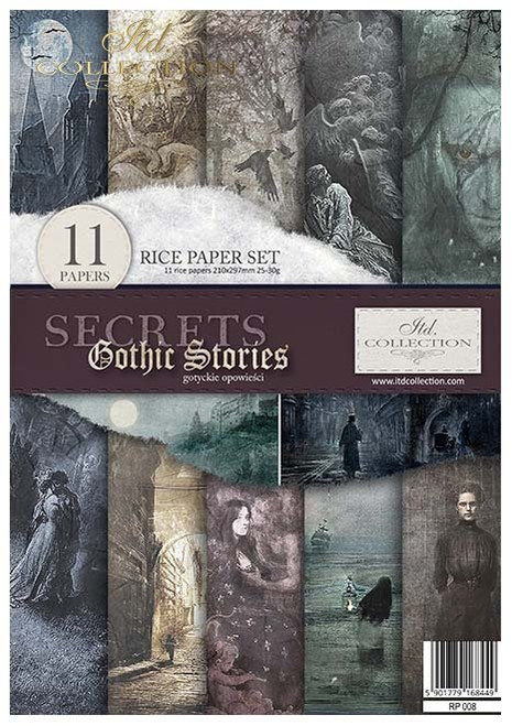ITD Collection Gothic Stories A4 Decoupage Paper Pack