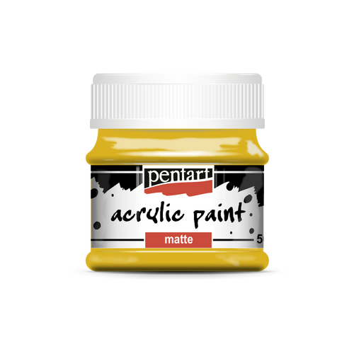 Pentart 50ml Tangerine Matte Acrylic Paint