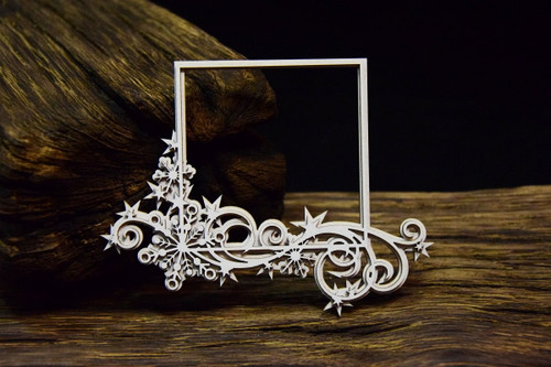Snipart Frosty Moments Square Layered Chipboard Frame