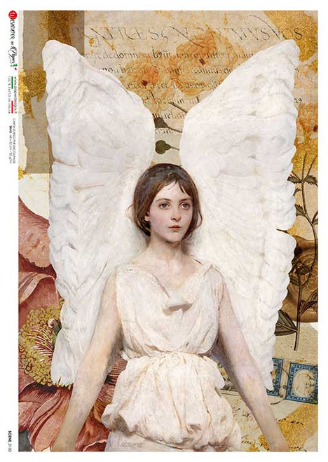 Paper Designs 0130 Thayer Angel A3 Decoupage Rice Paper