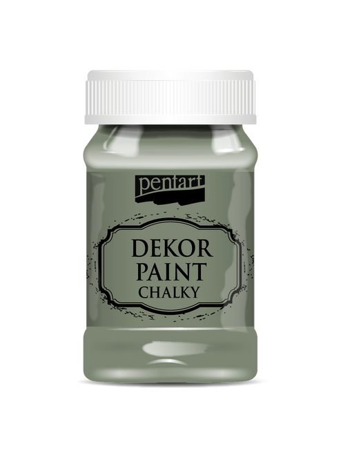 Pentart 100 ml Dekor paint chalky khaki green