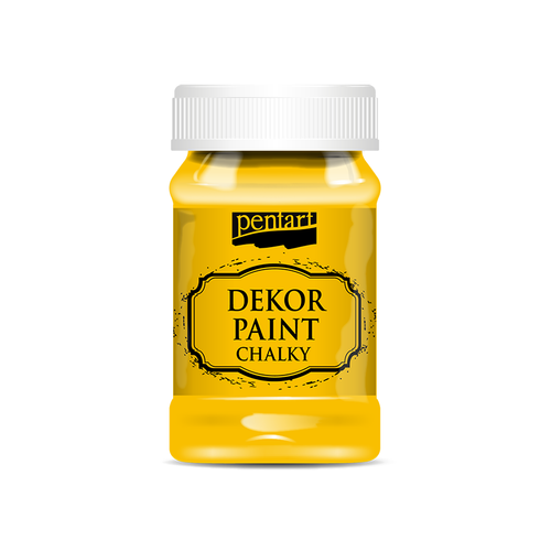 Pentart 100 ml Dekor paint chalky sun yellow