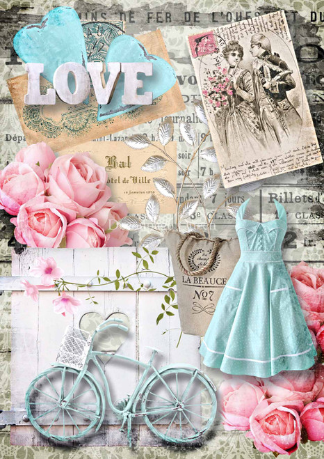 Decoupage Queen Love is in the Air A3 Rice Paper