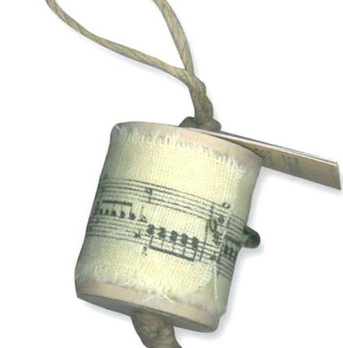 Stamperia Fabric Printed Ribbon - Ivory Music