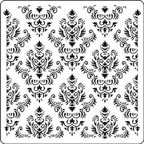 Vintage Retail Therapy Mama's Damask Stencil 12" x 12"