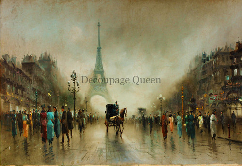 Decoupage Queen Roberta Marone Once Upon a Time in Paris A2 Rice Paper