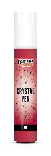 Pentart Crystal pen 30 ml red