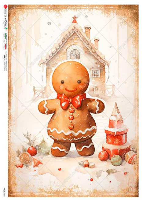 Paper Designs Gingerbread Girl A4 Rice Paper
